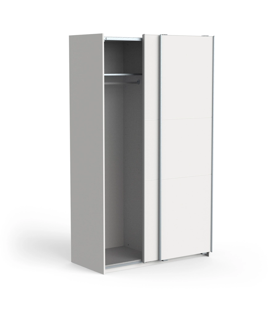 ARMADIO "GHOST" BIANCO CON ANTE SCORREVOLI, 116X59X203 CM